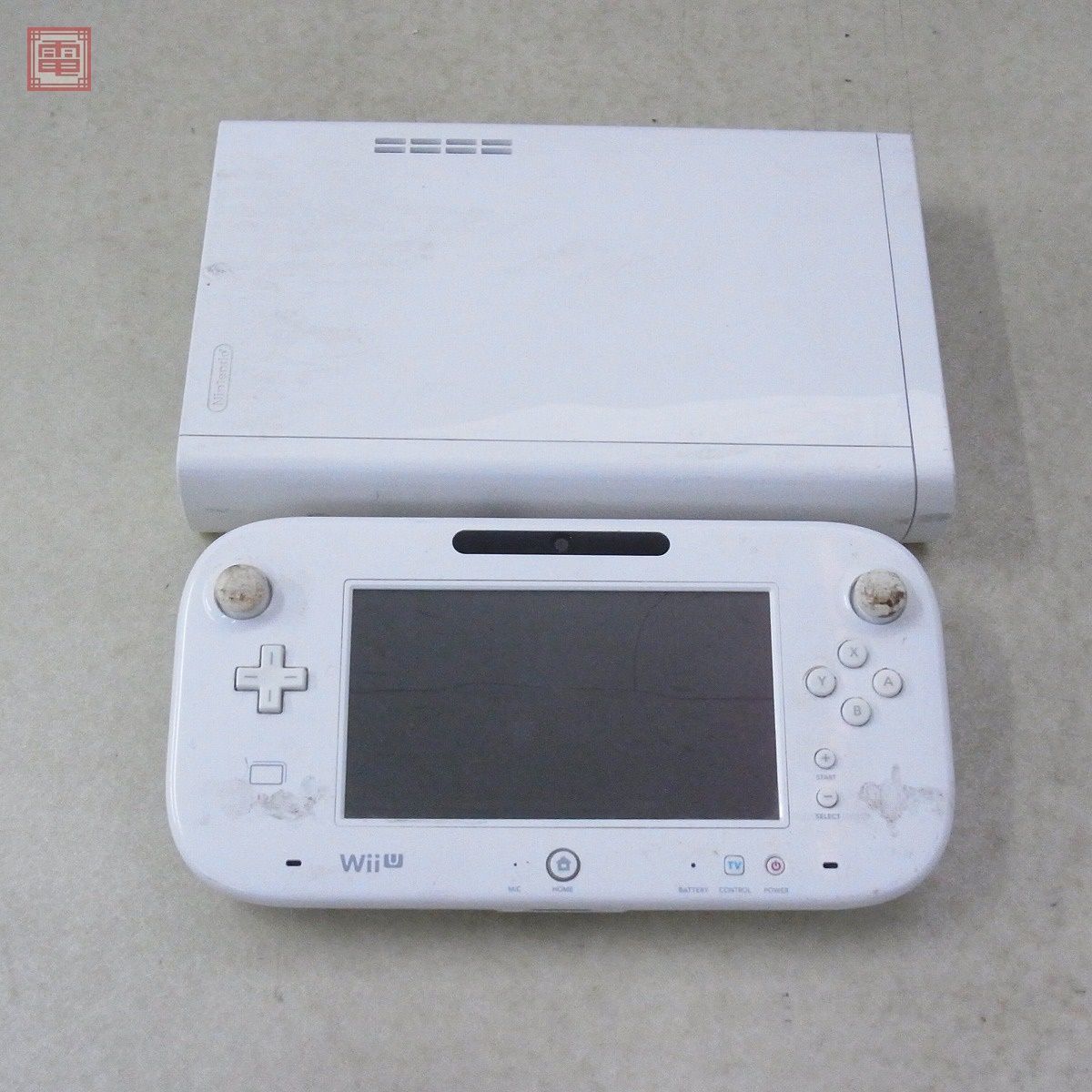 WiiU シロ 32GB 本体＋パッド 5セット Nintendo 任天堂 現状品【20(Wii 