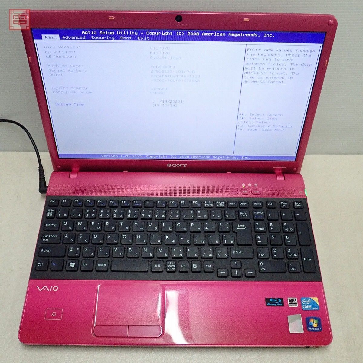 SONY PC/ノートパソコン VAIO PCG-71311N VPCEB49FJ 15.5型 Core i5