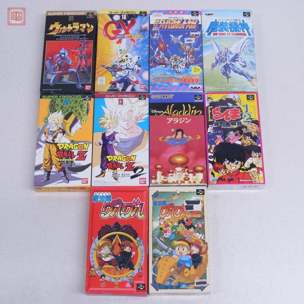 SFC スーファミ 魔法陣グルグル1+2/アラジン 等 テレビアニメ SFC スーファミ 魔法陣グルグル1+2/アラジン 等 テレビアニメ
