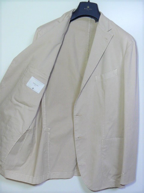 最愛 size:52R◇BOGLIOLI◇K.JACKET◇sand beige◇98%cotton 2