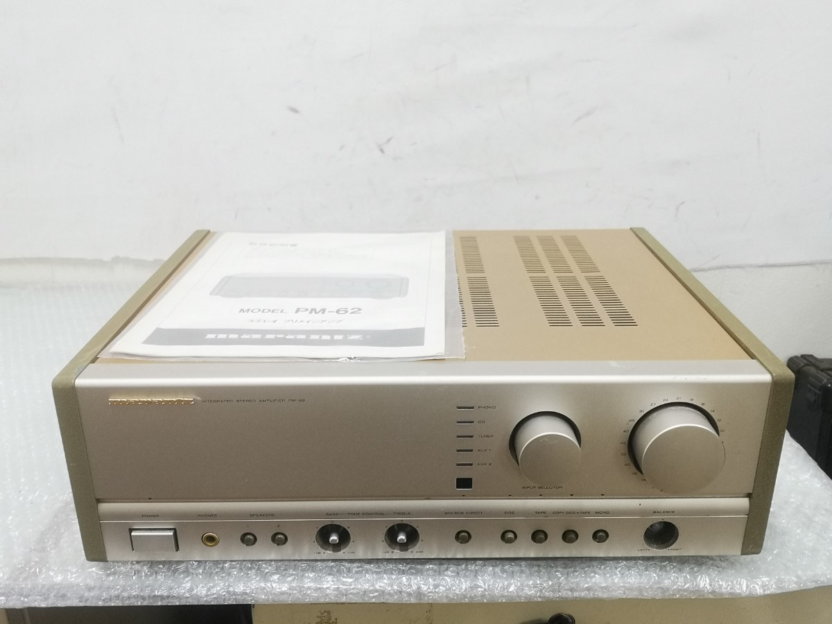 marantz PM-62F основной предусилитель инструкция имеется Junk 0045