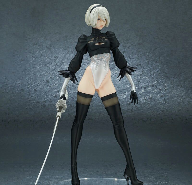 【美品】NieR:Automata 2B(ヨルハ二号B型) DX版 完成品フィギュア 【再販分】　ニーアオートマタ【正規品】1円スタート_画像4