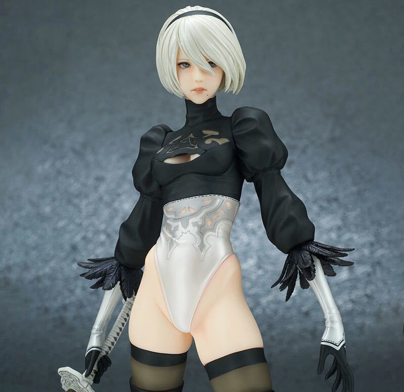 【美品】NieR:Automata 2B(ヨルハ二号B型) DX版 完成品フィギュア 【再販分】　ニーアオートマタ【正規品】1円スタート_画像2