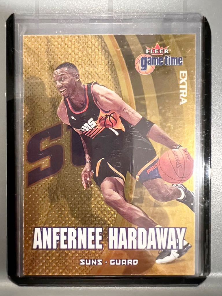 最終値下 貴重 Gold Extra 00 Fleer Game Time Anfernee Hardaway ペニー・ハーダウェイ NBA Magic ユニフォーム Panini バスケ All-starの画像1