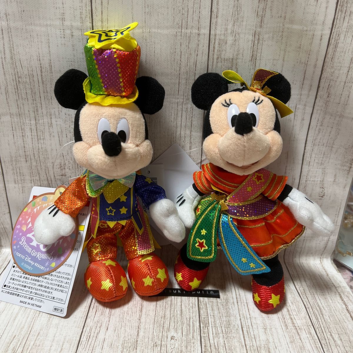 ディズニーリゾート 40周年 ミッキー ミニー ぬいぐるみバッジ ディズニーリゾート 40周年 ミッキー ミニー ぬいぐるみバッジ