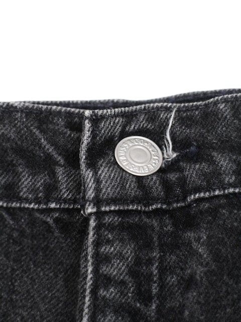 LIVE\'S#951 black Denim shorts black /12 Levi's orange tab