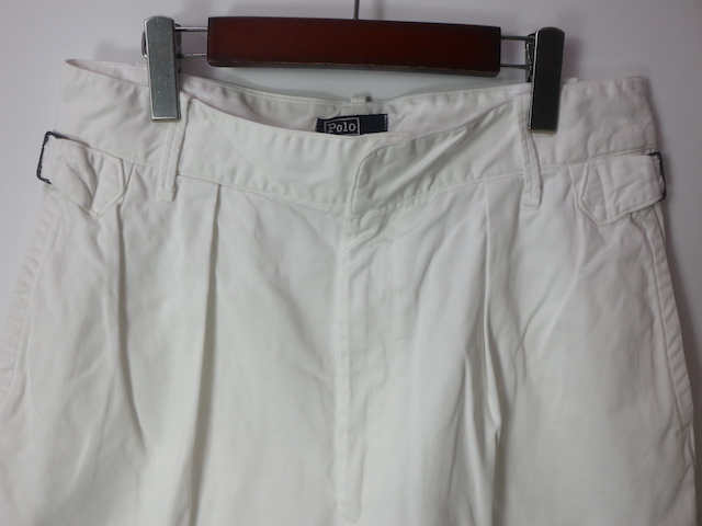 90s USA производства Polo by Ralph Lauren Ralph Lauren g LUKA шорты (W32~33) белый Vintage 