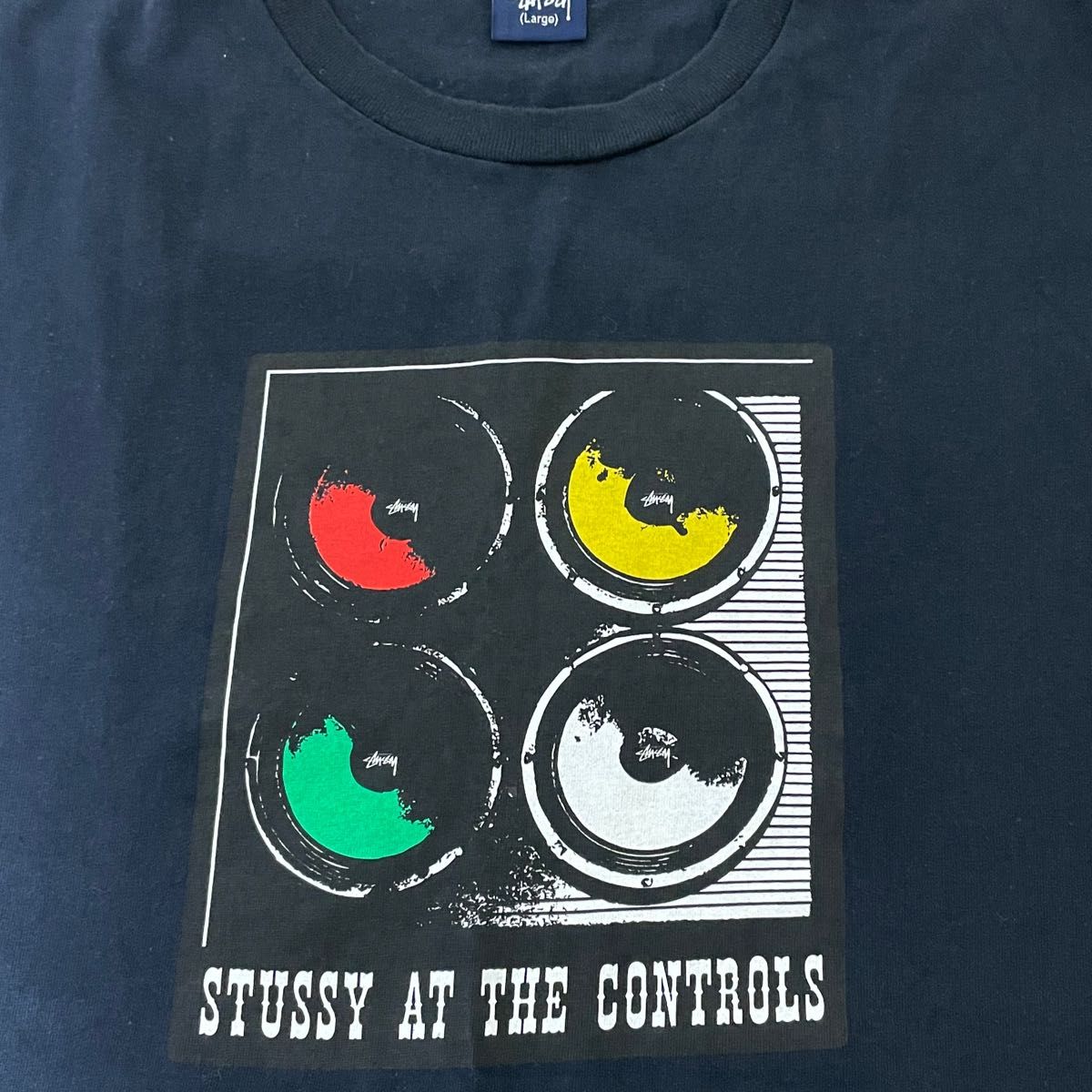 STUSSY 90's AT THE CONTROLS TEE 紺タグ メキシコ製