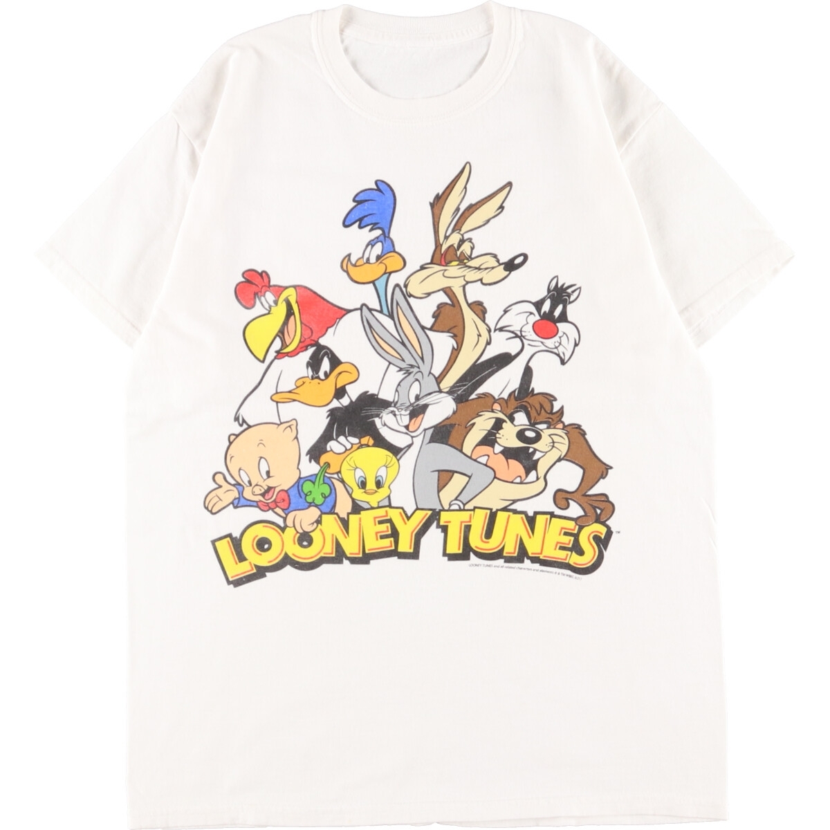 古着 UNKNOWN LOONEY TUNES ルーニーテューンズ キャラクタープリントTシャツ メンズM /eaa349747_画像1