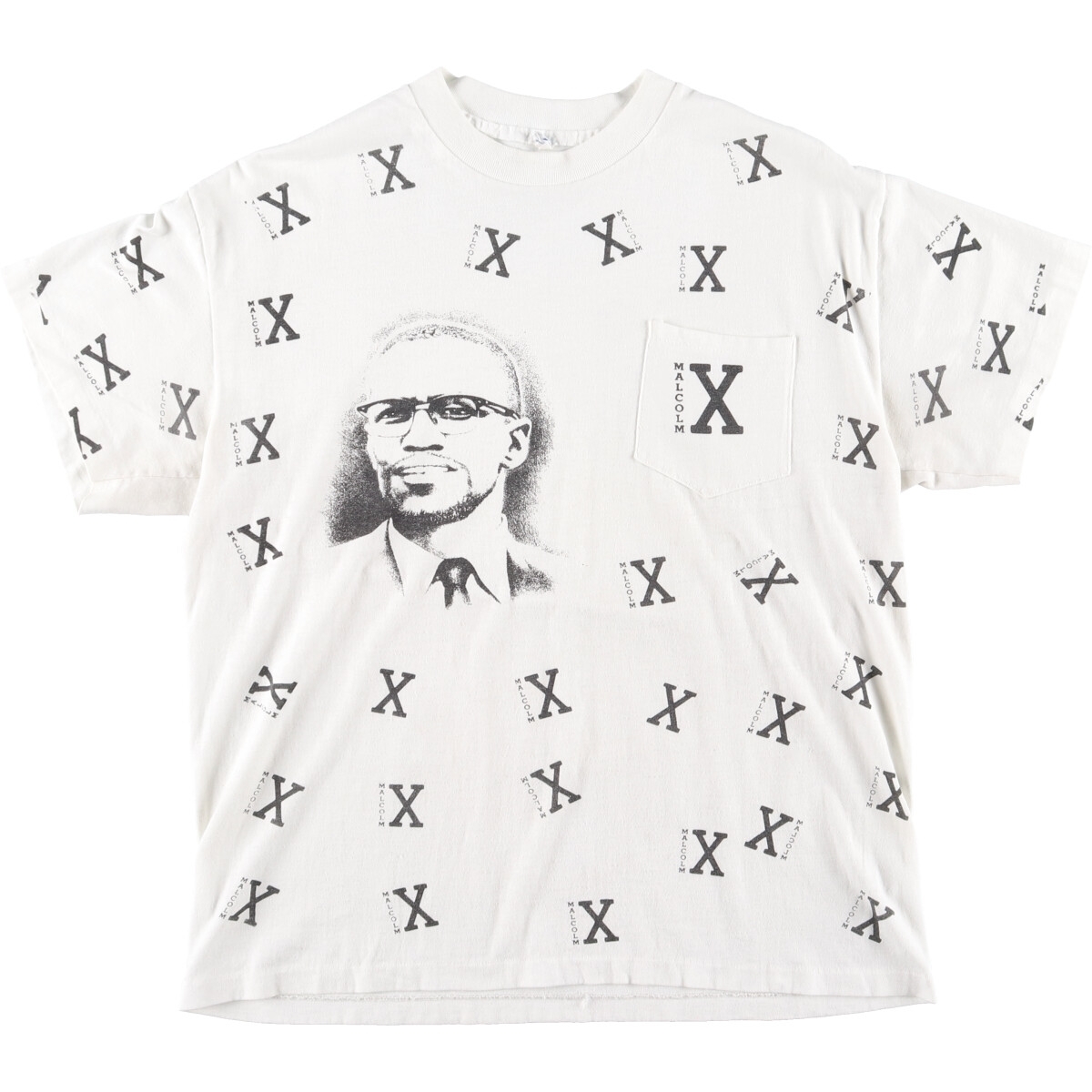 古着 90年代 MALCOLM X マルコムX 偉人Tシャツ メンズM ヴィンテージ /evb001994_画像1