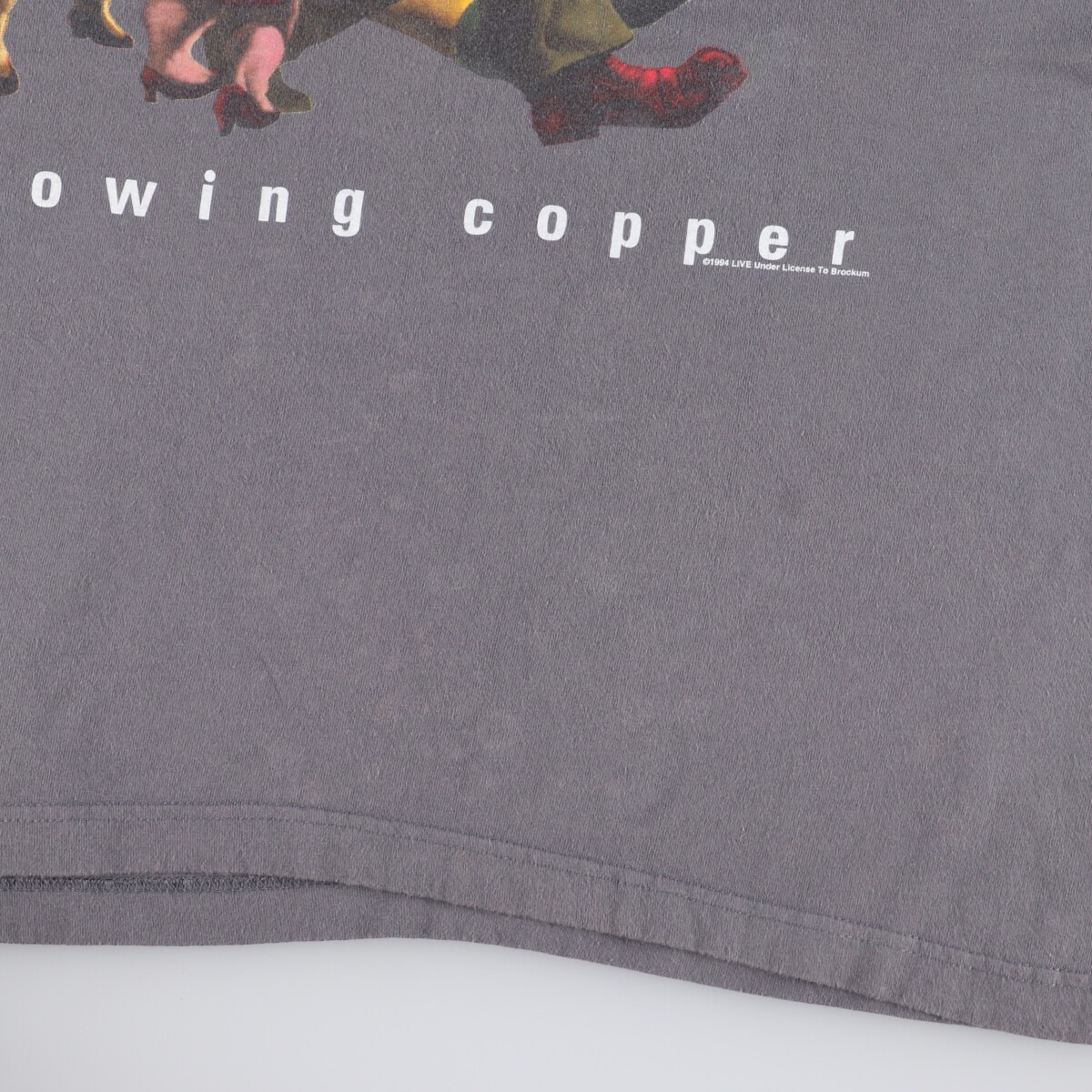 古着 90年代 アンビル anvil throwing copper summer 95 tour 両面プリント バンドTシャツ バンT USA製 メンズXL ヴィンテージ /evb000868_画像9