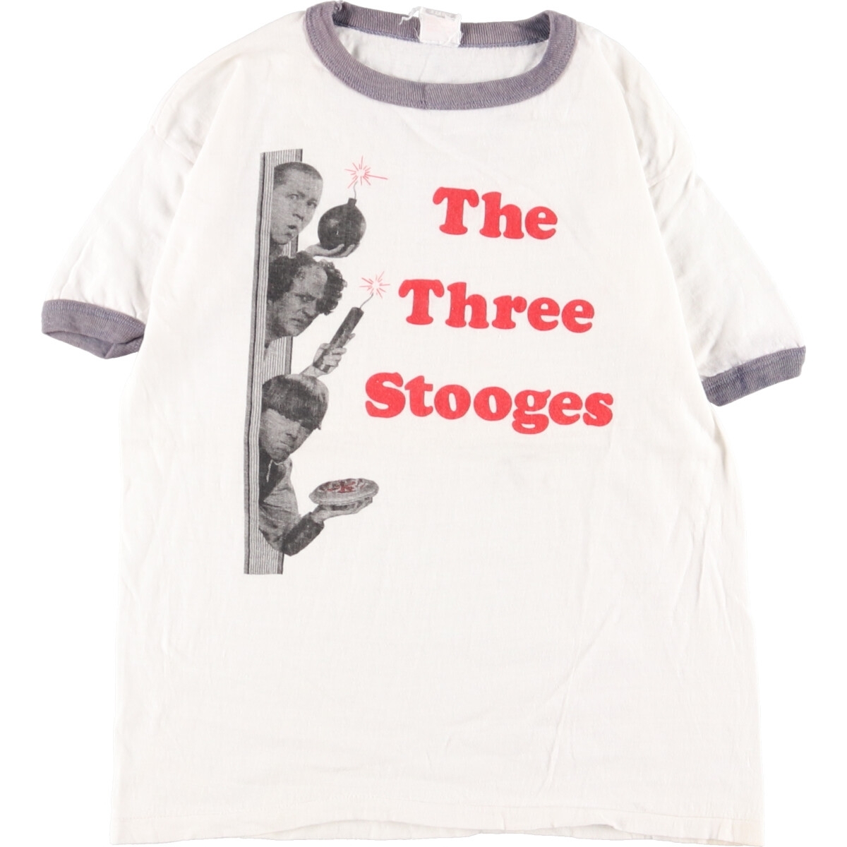 古着 80年代 KK THE THREE STOOGES 三ばか大将 プリントTシャツ メンズS ヴィンテージ /eaa348587