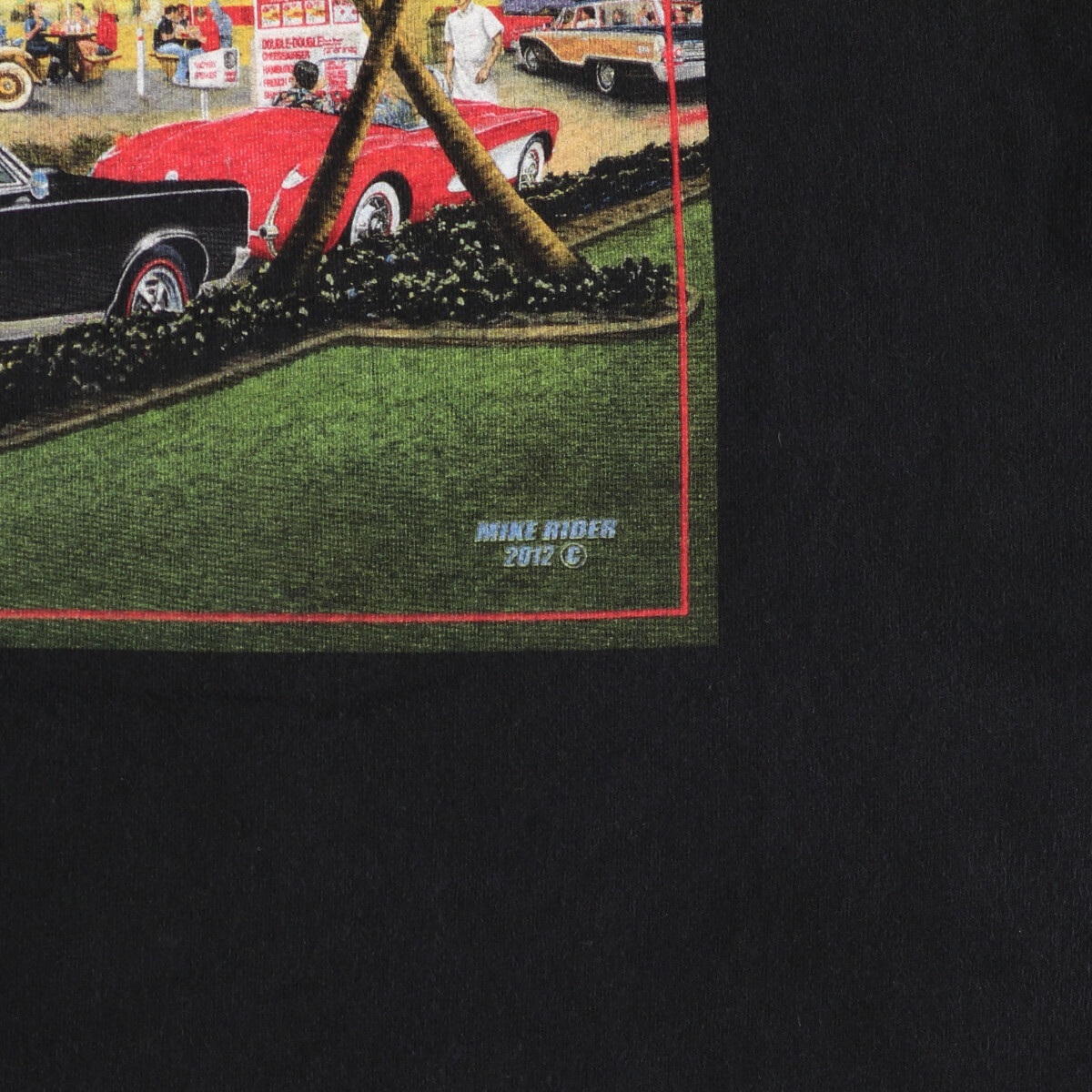 古着 IN-N-OUT BURGER CALIFORNIA 両面プリント アドバタイジングTシャツ メンズXXL /eaa351534_画像4