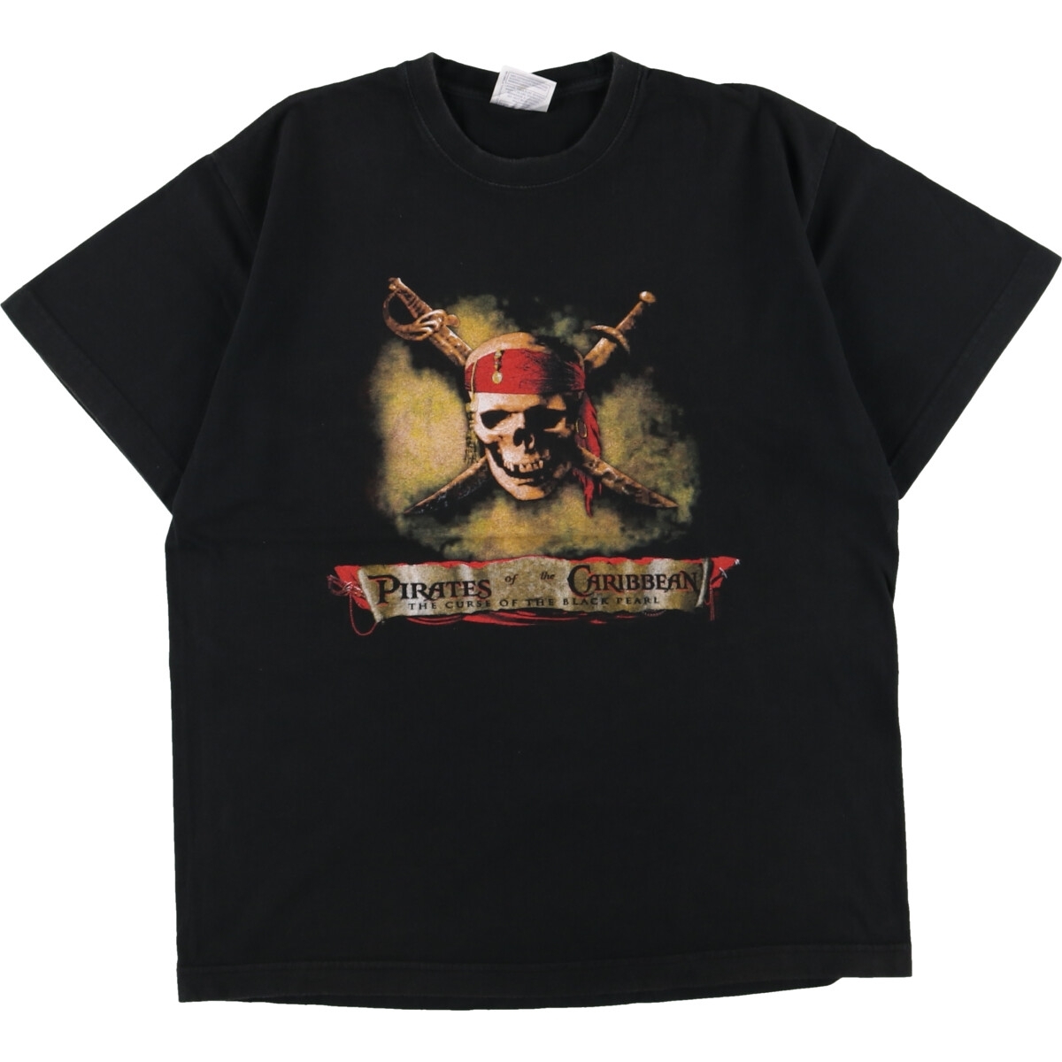 古着 SOL'S PIRATE OF CARIBBEAN パイレーツオブカリビアン 呪われた海賊たち 映画 ムービーTシャツ メンズS【エルル】 /eaa350778