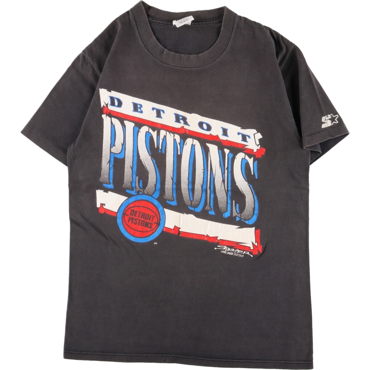 古着 STARTER DETROIT PISTONS デトロイト ピストンズ スポーツプリントTシャツ USA製 メンズS /eaa350769_画像1