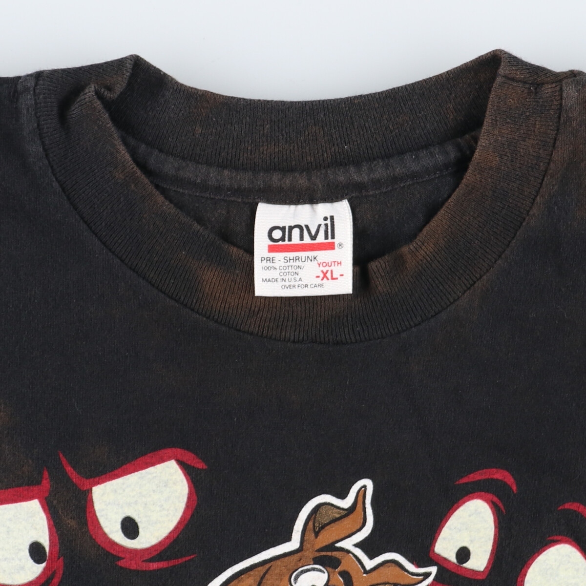 古着 90年代 アンビル anvil SCOOBY DOO スクービードゥー キャラクタープリントTシャツ USA製 メンズM ヴィンテージ /eaa351823の画像4