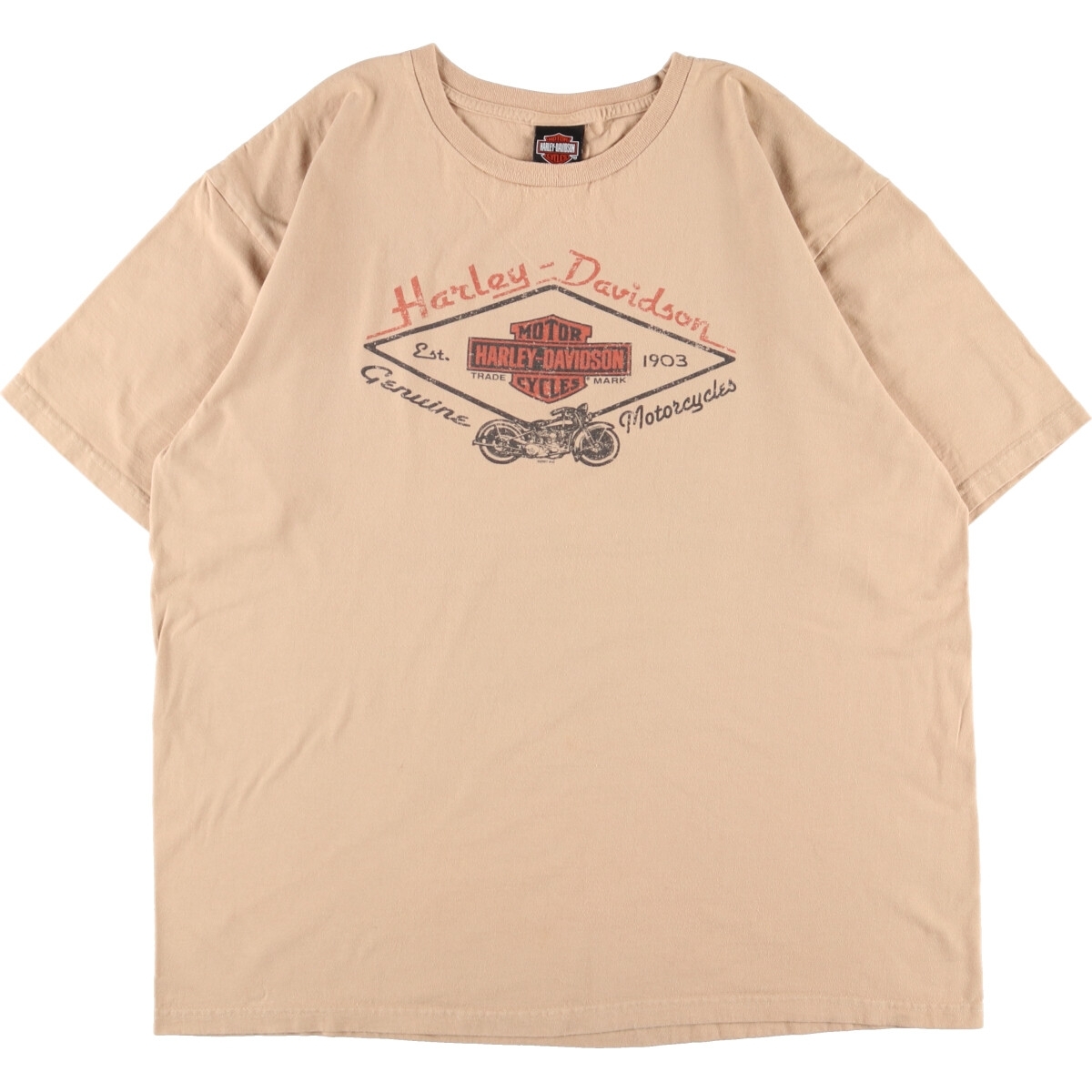 古着 ハーレーダビッドソン Harley-Davidson 両面プリント モーターサイクル バイクTシャツ USA製 メンズXXL /eaa354875_画像1