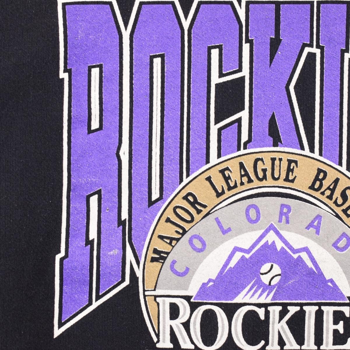 古着 90年代 TRENCH MLB COLORADO ROCKIES コロラドロッキーズ スウェットシャツ トレーナー USA製 メンズL ヴィンテージ /eaa344008