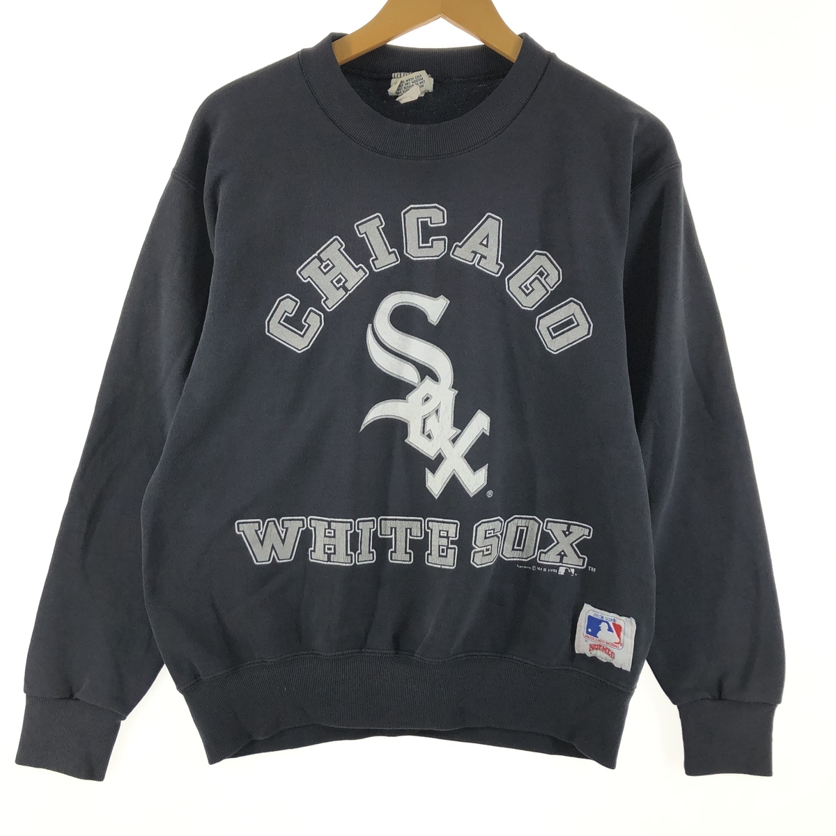 古着 90年代 NUTMEG MLB CHICAGO WHITE SOX シカゴホワイトソックス プリントスウェットシャツ トレーナー USA製 メンズM /eaa344943