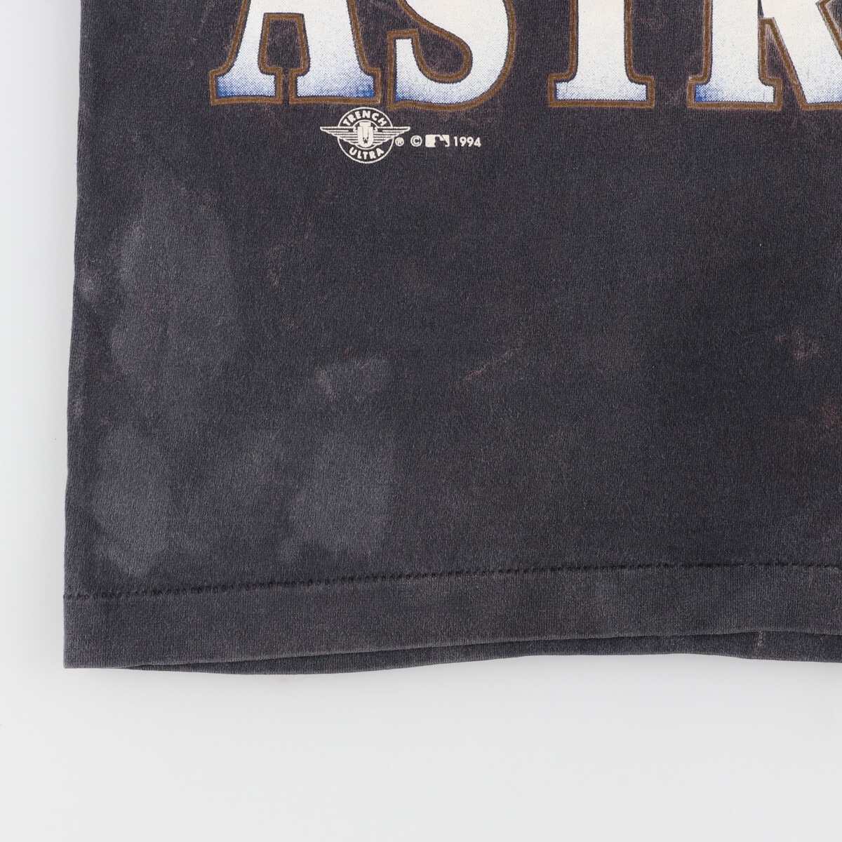 古着 90年代 TRENCH MLB HOUSTON ASTROS ヒューストン アストロズ スポーツプリントTシャツ USA製 メンズS ヴィンテージ /eaa358086_画像8
