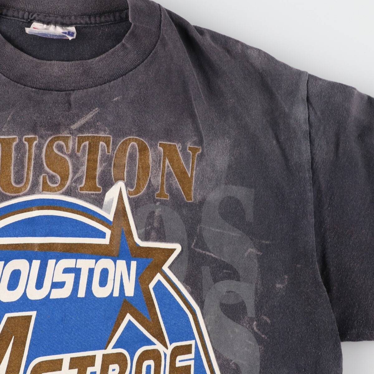 古着 90年代 TRENCH MLB HOUSTON ASTROS ヒューストン アストロズ スポーツプリントTシャツ USA製 メンズS ヴィンテージ /eaa358086_画像5