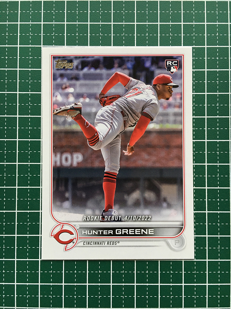 ★TOPPS MLB 2022 UPDATE #US267 HUNTER GREENE［CINCINNATI REDS］ベースカード「RD」ルーキー「RC」★_画像1