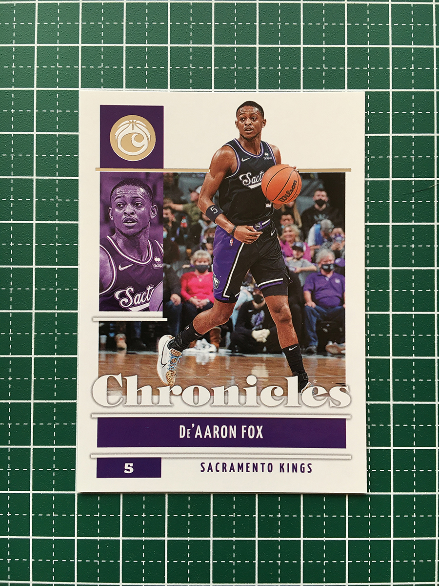 ★PANINI 2021-22 NBA CHRONICLES #21 DE'AARON FOX［SACRAMENTO KINGS］ベースカード「CHRONICLES」★_画像1