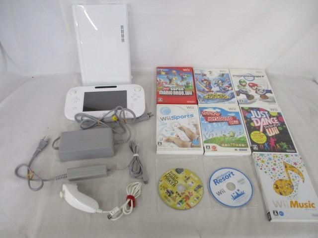 同梱可】中古品 ゲーム Wii U 本体 WUP-010 32GB 動作品 ソフト マリオ 