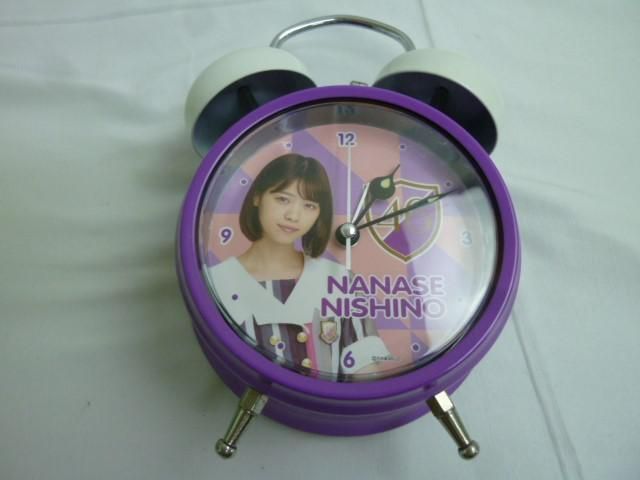 同梱可】中古品 アイドル 乃木坂46 西野七瀬 目覚まし時計 メモリアル