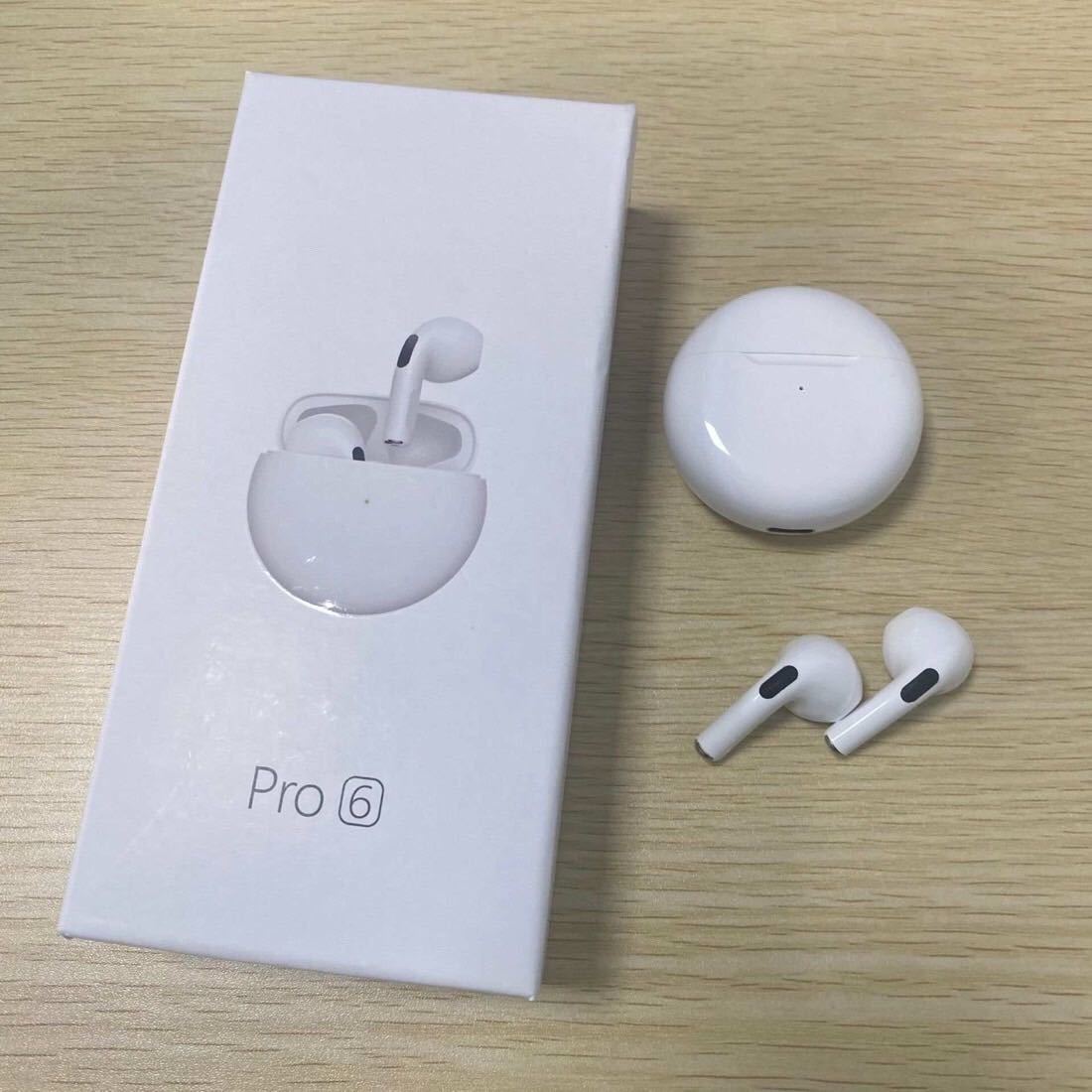 最新型新品ワイヤレスイヤホンPro6 白(Apple AirP | JChere雅虎拍卖代购