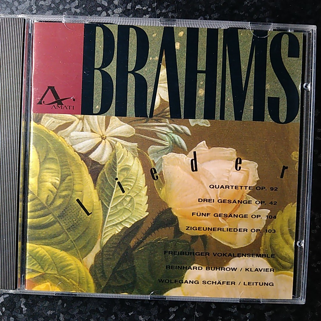 g【x80円】シェーファー ブラームス 声楽曲 ４つの四重唱曲 3つの歌 5つの歌 Schafer BRAHMS Lieder Quartette Op.92の画像1