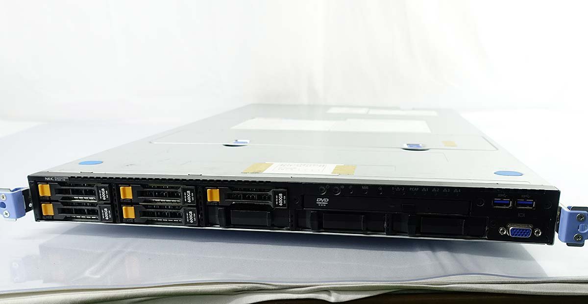 ラックサーバー NEC Express5800/R120f-1M N8100-2199Y/E5-2620 V3/メモリ64GB/HDD600GBx5/SAS/OS無/1U/サーバ S072108