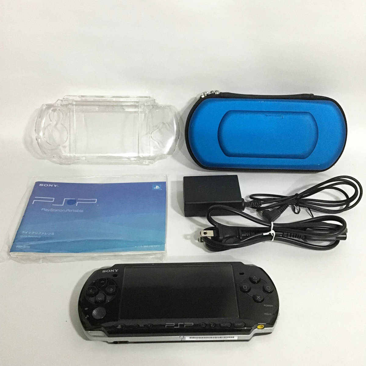 PSP-3000 ピアノブラック PSP本体 ソフト2本付き まとめ売り 中古 匿名配送 アサシンクリードブラッドライン 英雄伝説 零の軌跡_画像2