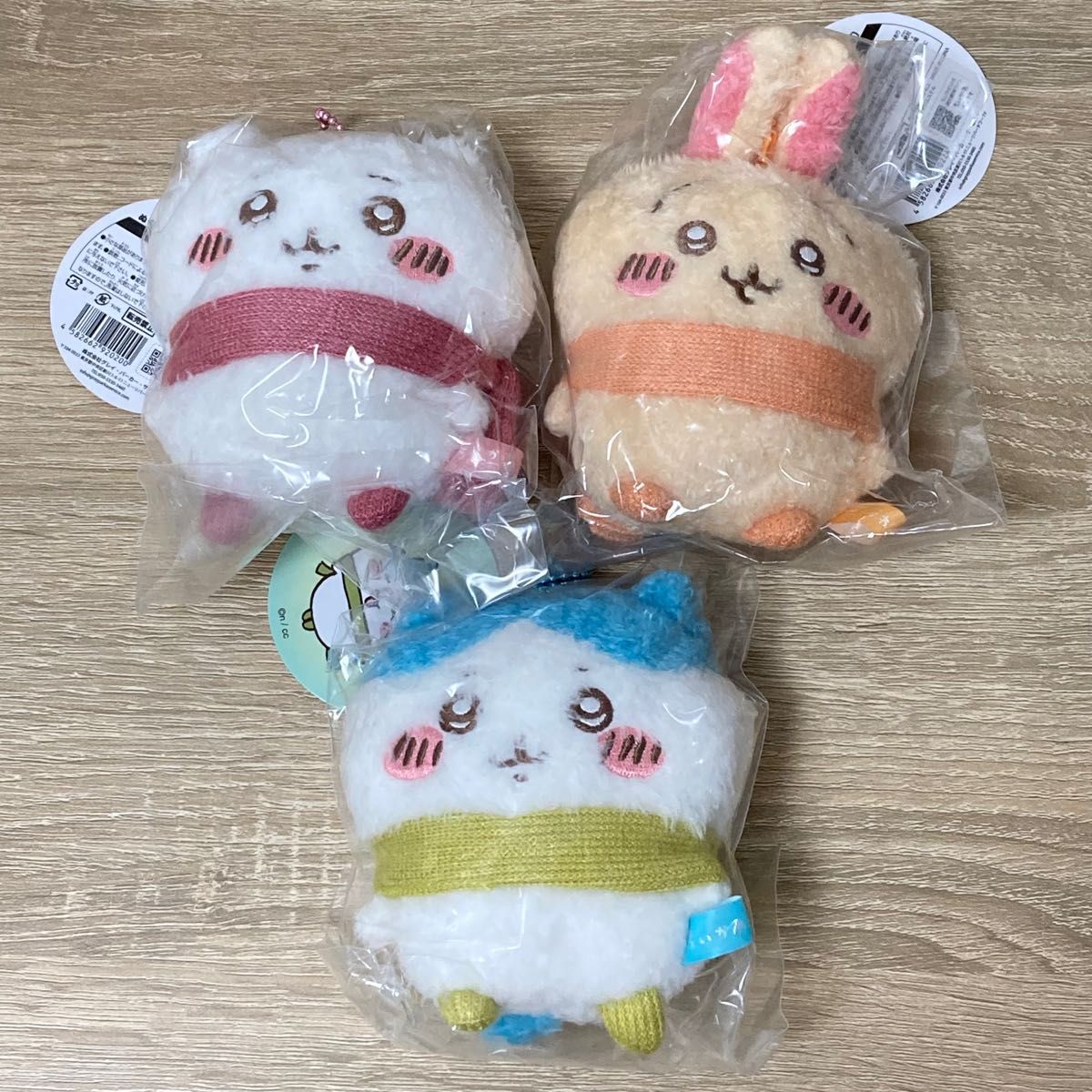ちいかわ ぬくぬくの装いマスコット3種
