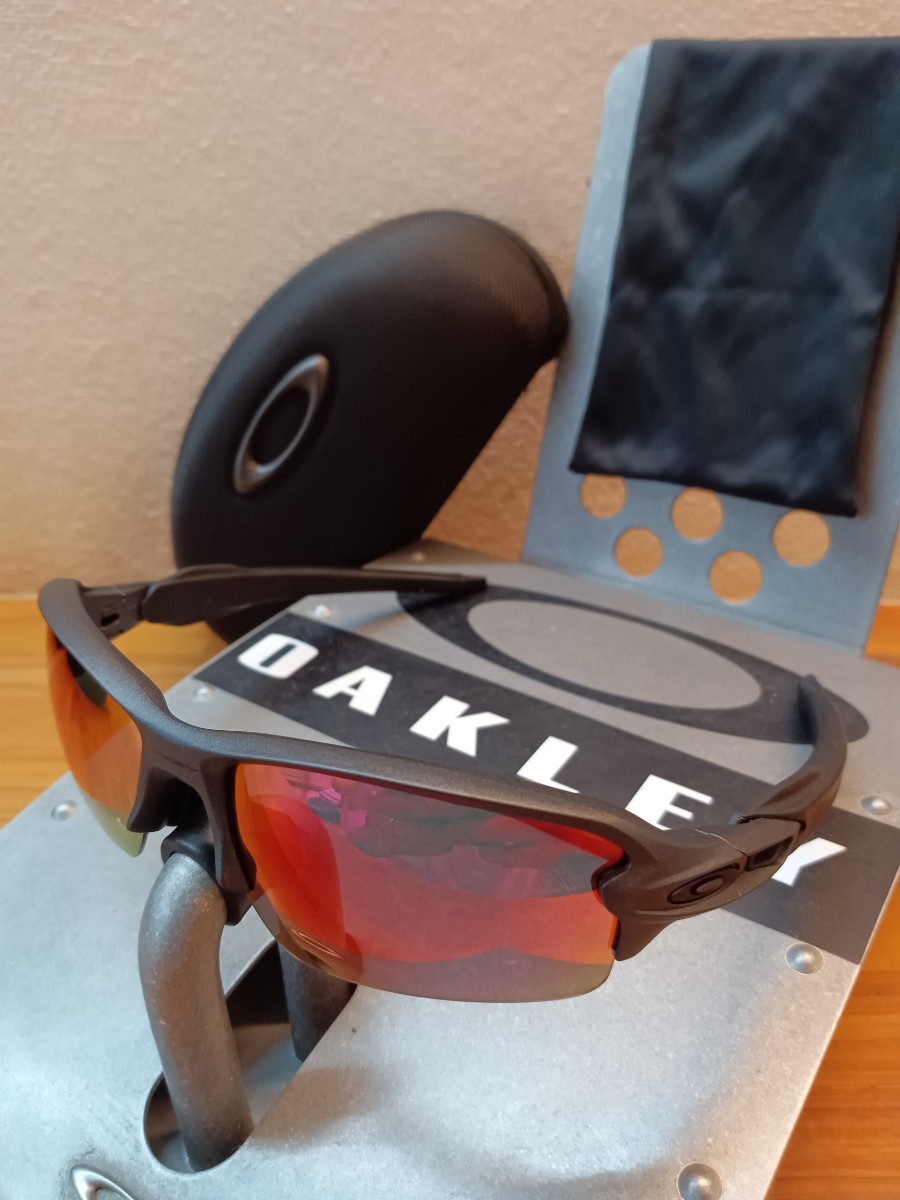 【未使用♪偏光♪】スチール/アジアンフィットフィット/フラック2.0/オークリー/oakley/flak2.0 検サングラス　ランニング 釣り ゴルフ