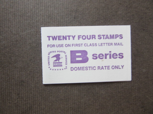 アメリカ B series 　切手帳　B series×24枚　未使用_画像1