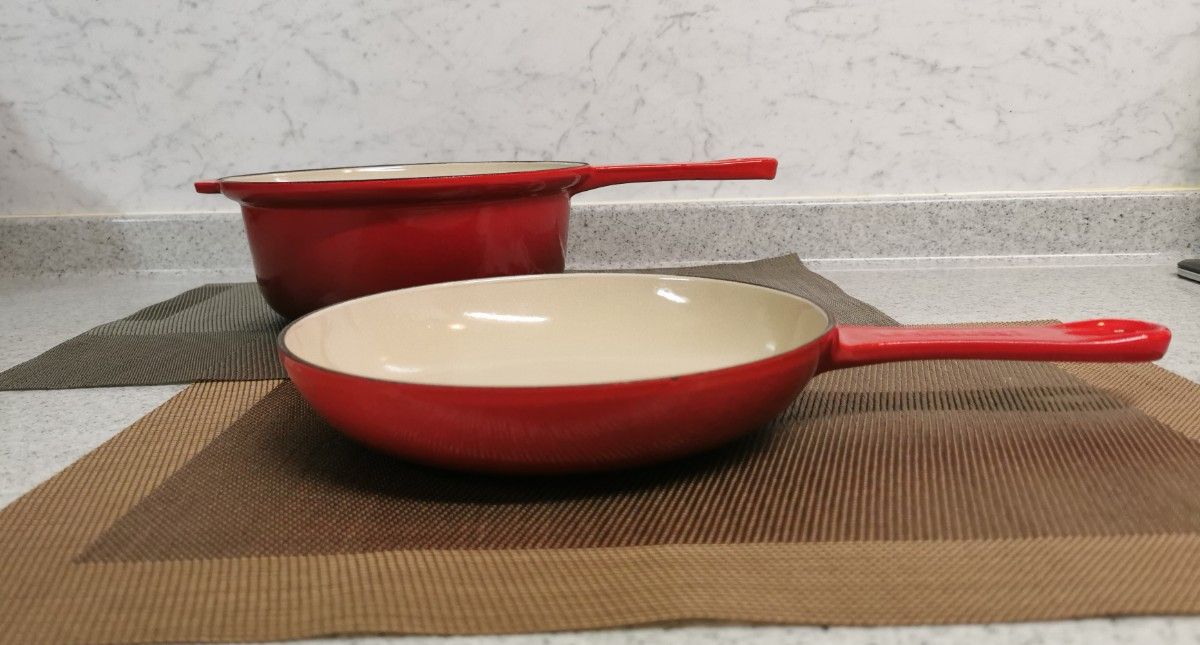 新品 ル・クルーゼ マルチファンクション 22cm 片手鍋とフライパン