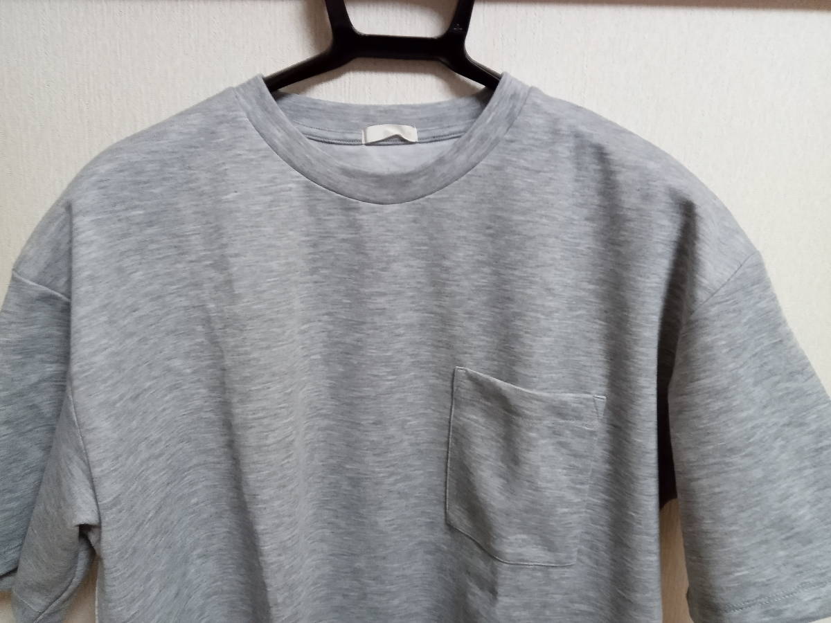 新品GU（ジーユー）ビッグTシャツルーズ半袖グレー M_画像2