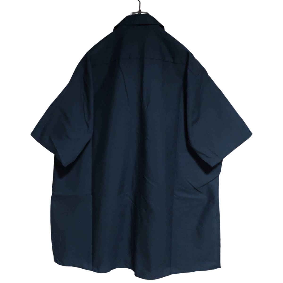 CiNTAS シンタス 半袖ワークシャツ size XL オーバーサイズ ネイビー ゆうパケットポスト可 胸 ワッペン Dillard's 古着 洗濯 プレス済 154_画像2