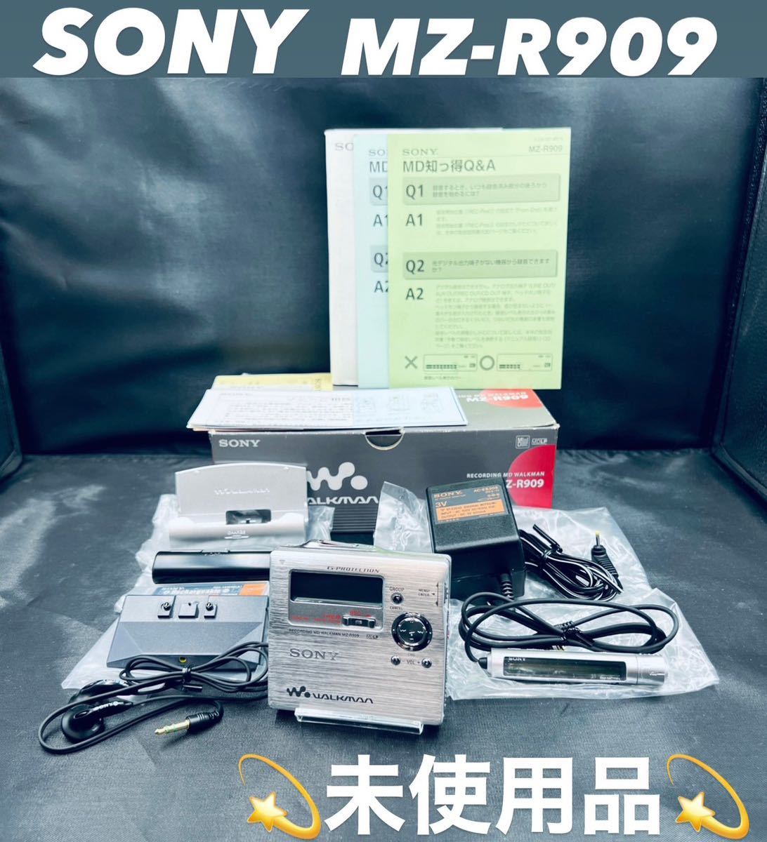3年保証』 未使用品 MZ-R909 MDレコーダー ポータブル ソニー SONY