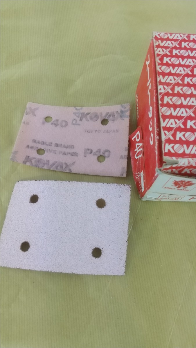 ◎KOVAX コバックス スーパータック（ペーパー） ( P40) ソフト 形状 95×180㎜ 54枚入り赤（EAGLE BRAND鈑金塗装_画像3