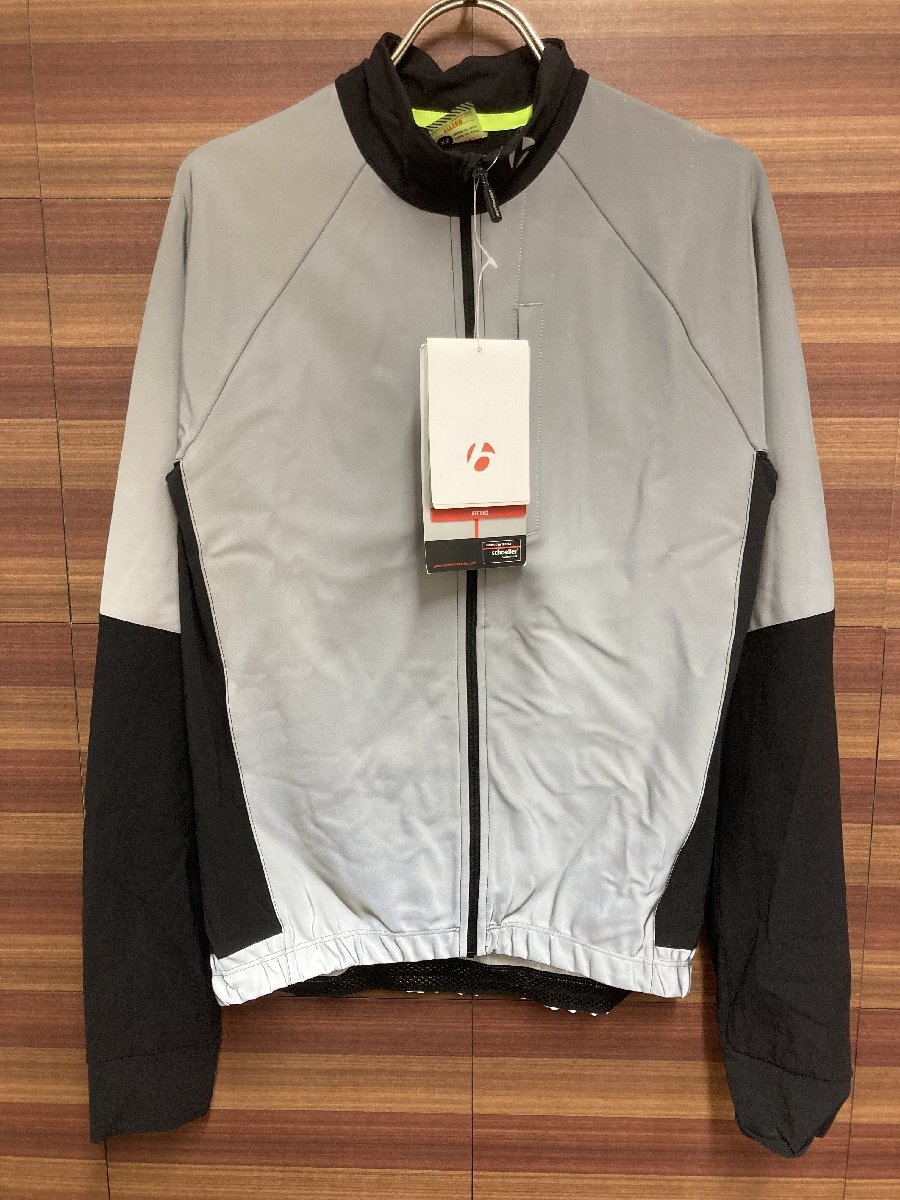 GG860 ボントレガー BONTRAGER Velocis Reflective Windshell Jacket XS 黒シルバー_画像1