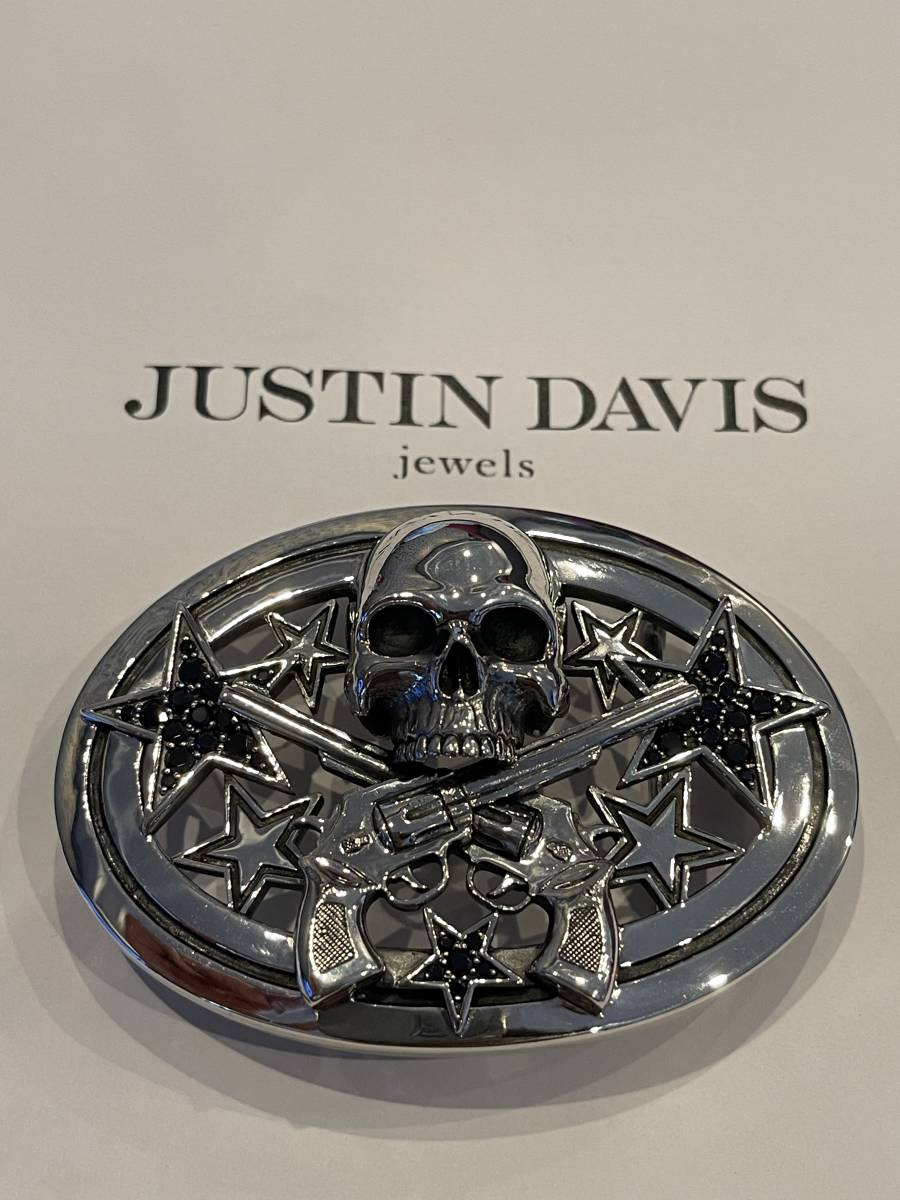 通販 新品◇JUSTIN DAVIS◇DEE BUCKLE◇スカル拳銃バックル◇定価