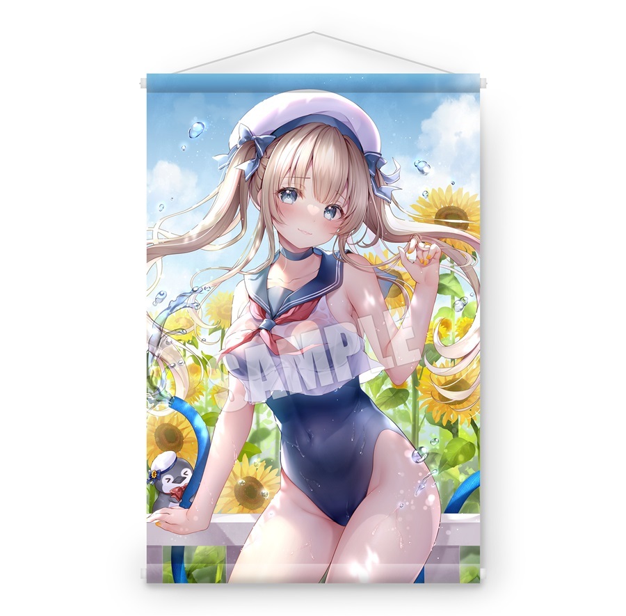 桜もよん先生描き下ろしイラストB2Wスエードタペストリー(MelonbooksGirlsCollection 2023 GW)[W03B]【正規品未開封】Sakura Moyon