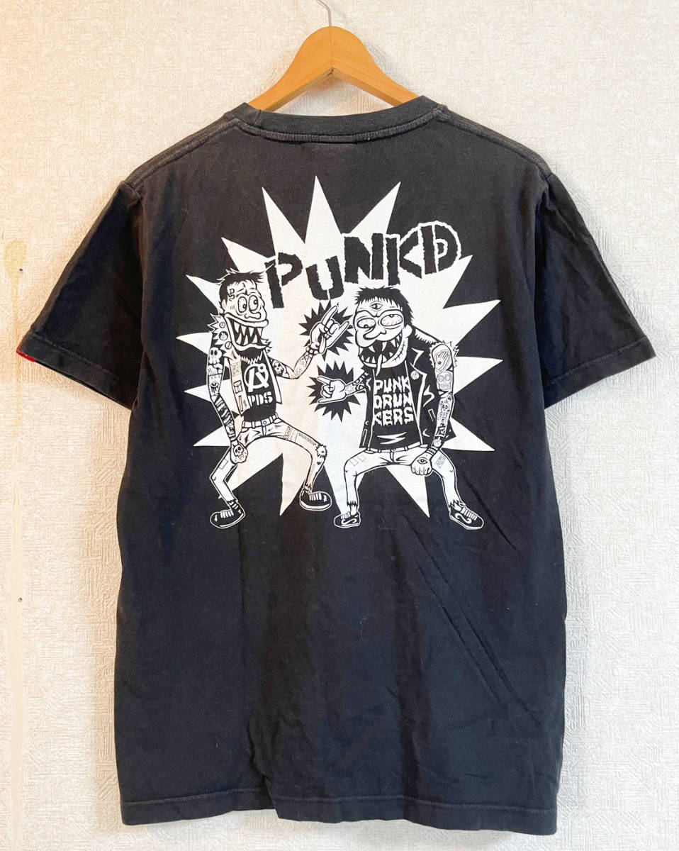 パンクドランカーズ PUNK DRUNKERS Tシャツ バックプリント ブラック 黒 JChere雅虎拍卖代购
