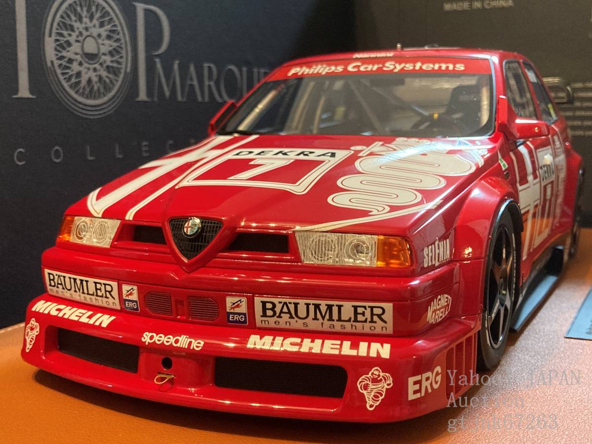 TOPMARQUES 1/12 アルファロメオ 155 V6 TI #7 A.ナニーニ 1993 DTM ALFA ROMEO 限定250台 TMR12-21B トップマルケス with SHOWCASE_画像3