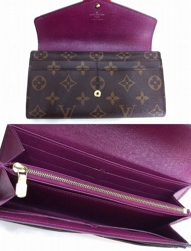 ルイヴィトン LOUIS VUITTON モノグラムトーテム マゼンダ ポルトフォイユ・サラ 長財布 M61347 kz4612204628_画像3