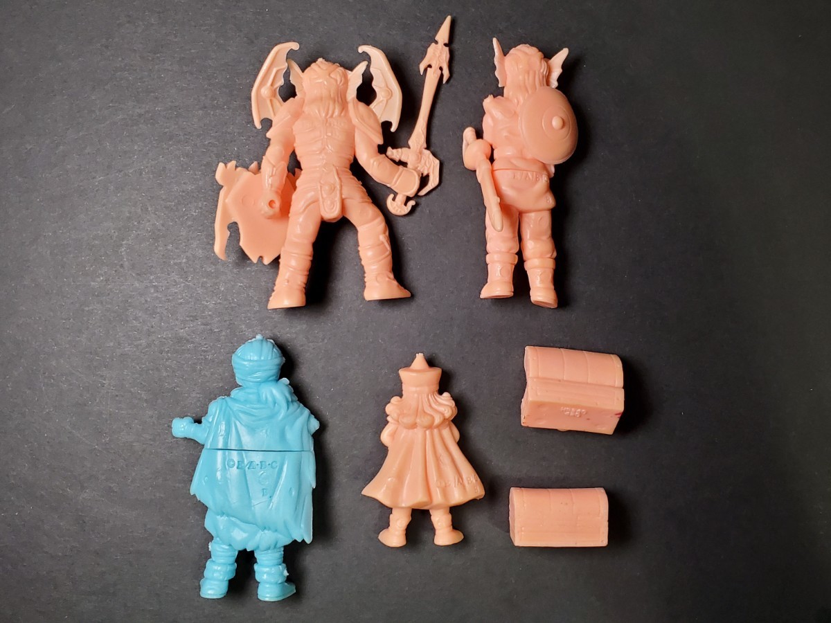  Dragon Quest IV V PVC doll set figure eraser that time thing Showa Retro 