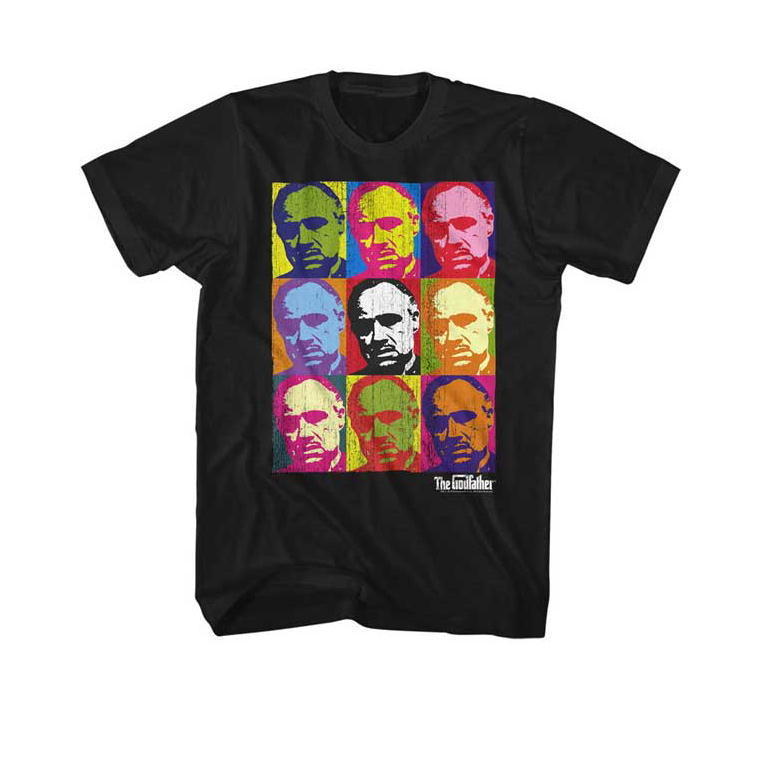 ★ゴッドファーザー Tシャツ GODFATHER VITOWARHOL 黒 S 正規品 映画 Marlon Brando al pacino_画像2