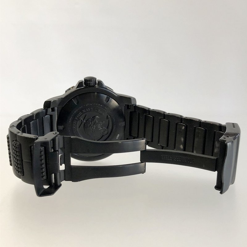 希少 激レア！極美品 LUMINOX ルミノックス ANU 4220 AUTHORIZED FOR NAVY USE クオーツ腕時計 4222.L ブラック ミリタリー 質セブン_画像8